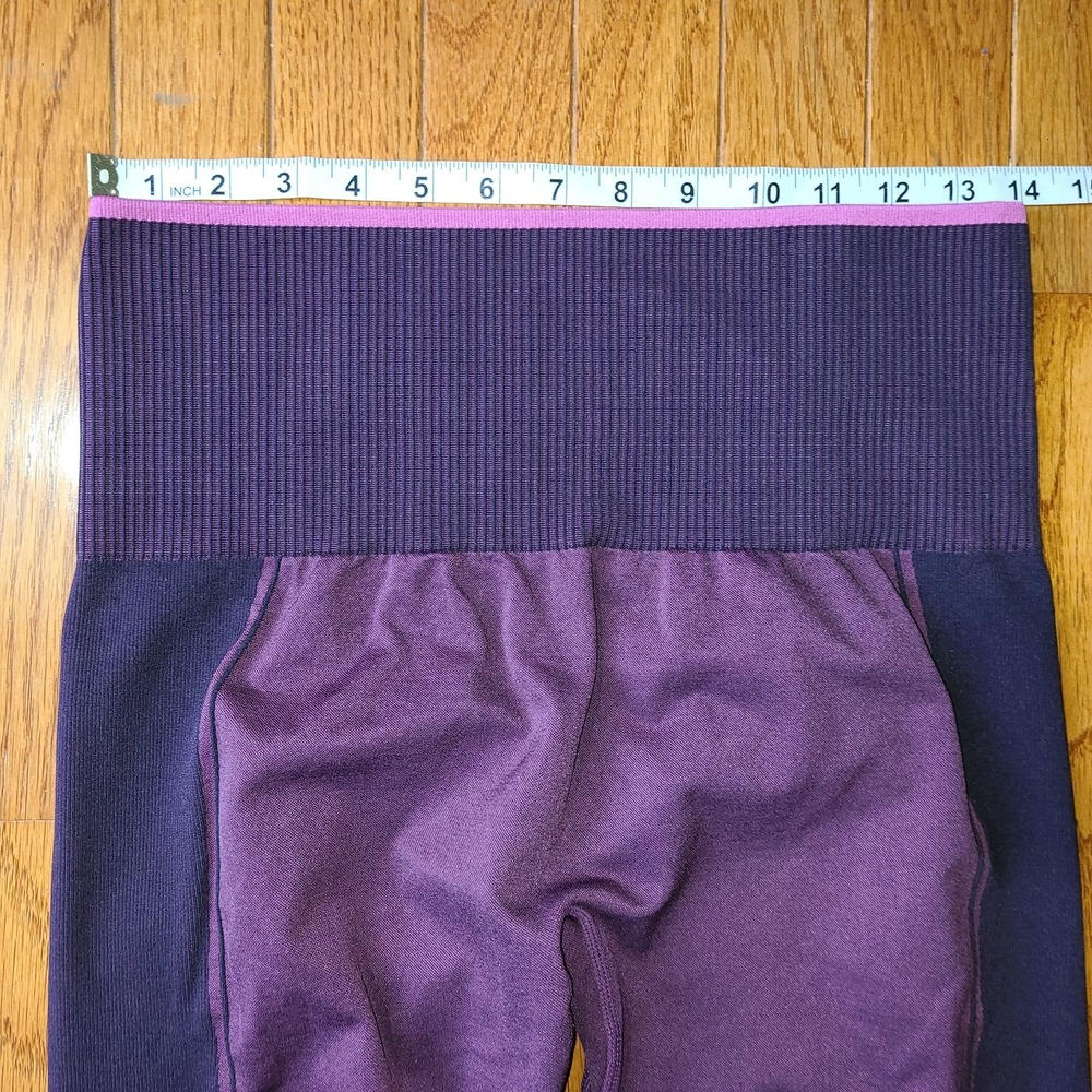 NWOT ThirdLove High Rise Purple Flex Seamless Compression Leggings XL Nylon Mix - Picture 3 of 7